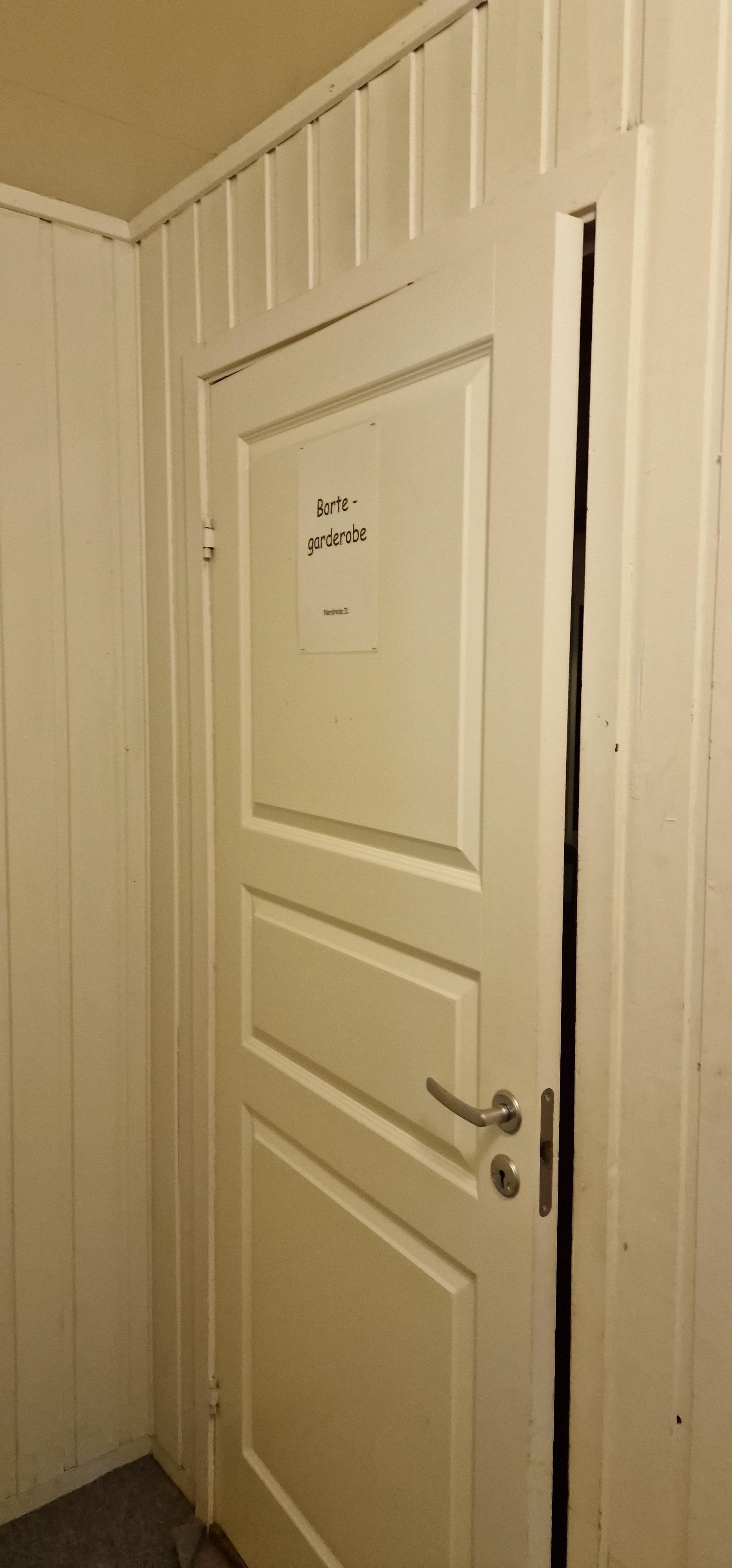 Borte garderobe